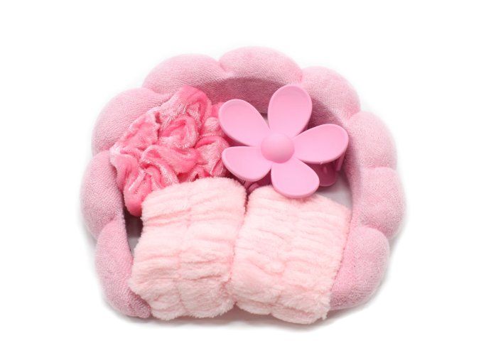Souprava pro kosmetiku, make-up - růžová