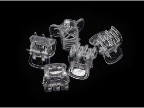 Průsvitné skřipečky na vlasy, 5 ks